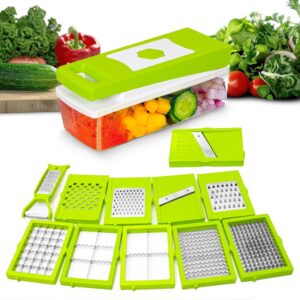 12-in-1 Easy Push Vegetable Chopper for Kitchen