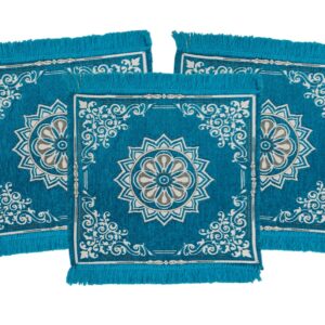 Weaved Velvet Prayer Rug Set