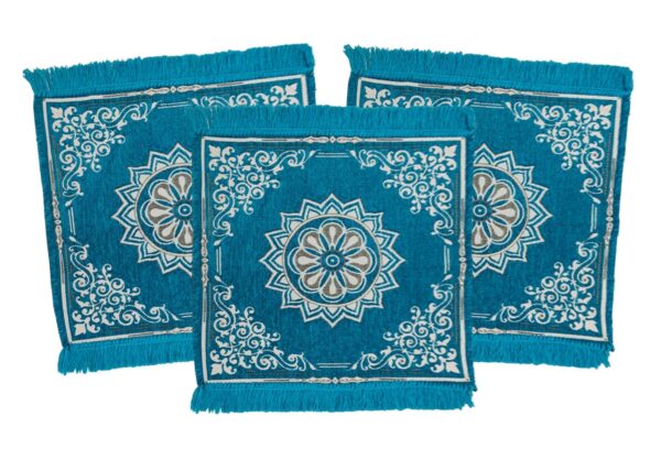 Weaved Velvet Prayer Rug Set