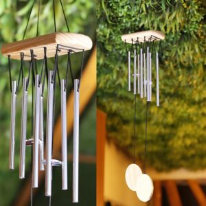 8-Pipe Hanging Wind Chimes with Melody Sound