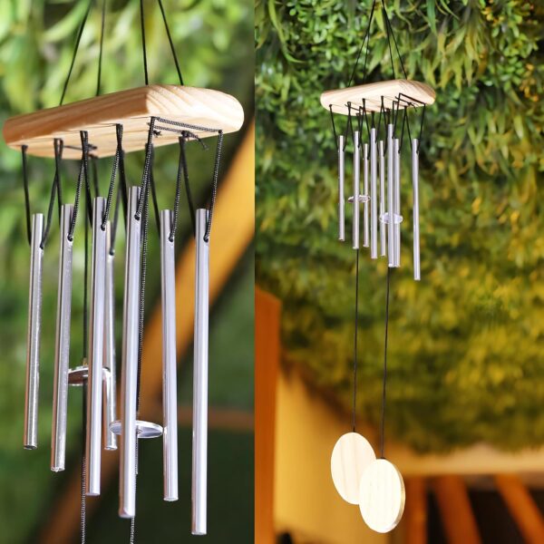 8-Pipe Hanging Wind Chimes with Melody Sound