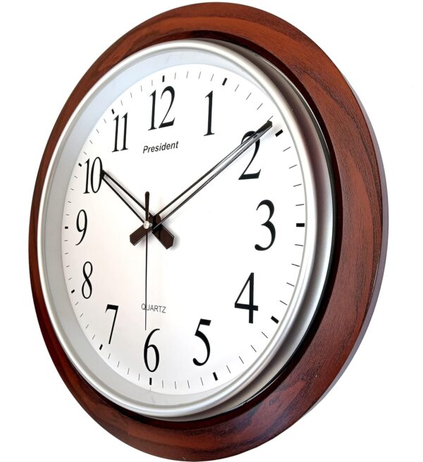 Stylish Wooden Wall Clock for Living Room - 18 Inch