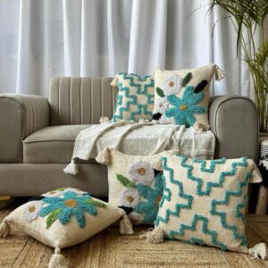 Tufted Cotton Cushion Covers