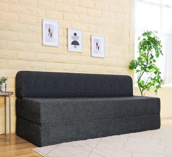 Dark Grey Sofa Cum Bed Cover