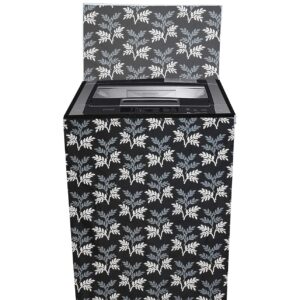 Polyester Washing Machine Cover - Black Grey