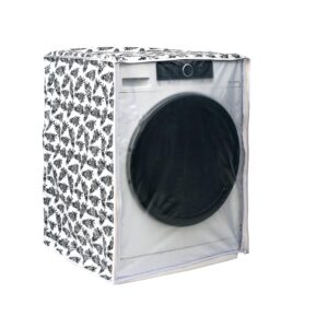 Front Load Washing Machine Cover - Black & White