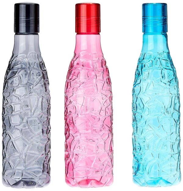 Textured Plastic Water Bottle Set