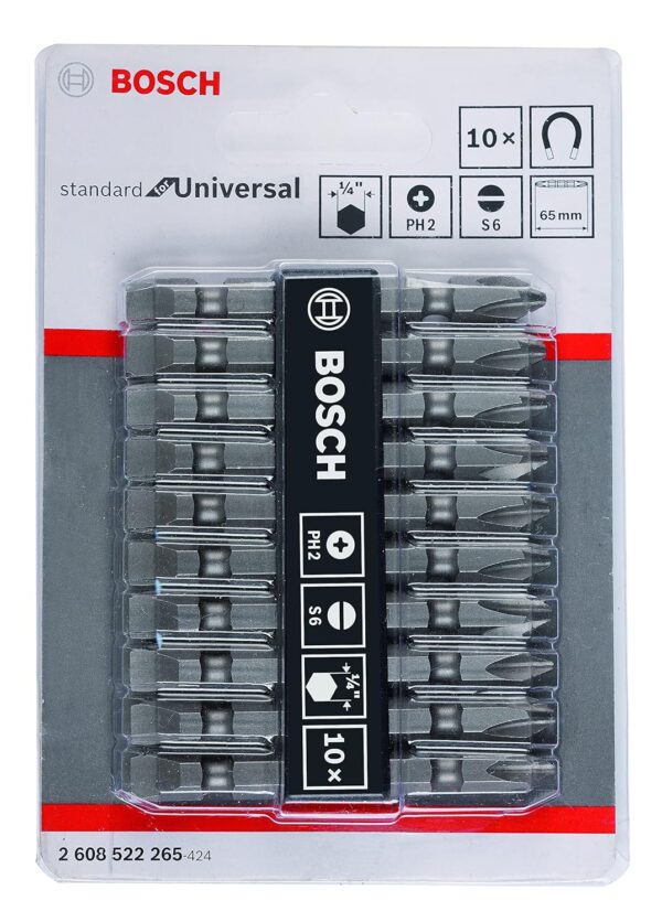 Extra Hard Double Ended Screwdriver Bits Set, Pack of 10