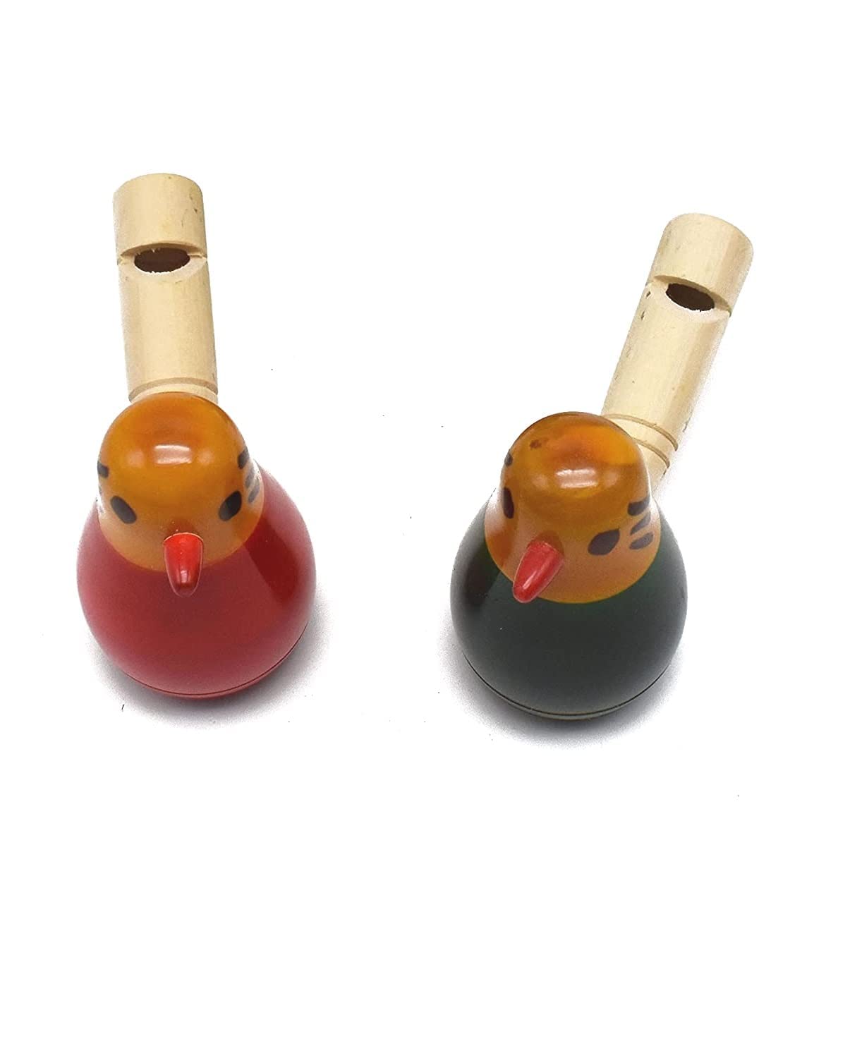 Wooden Bird Whistle Toy Set of 2 for Kids