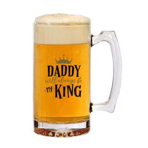 King Dad Beer Mug Gift for Father's Day Birthday
