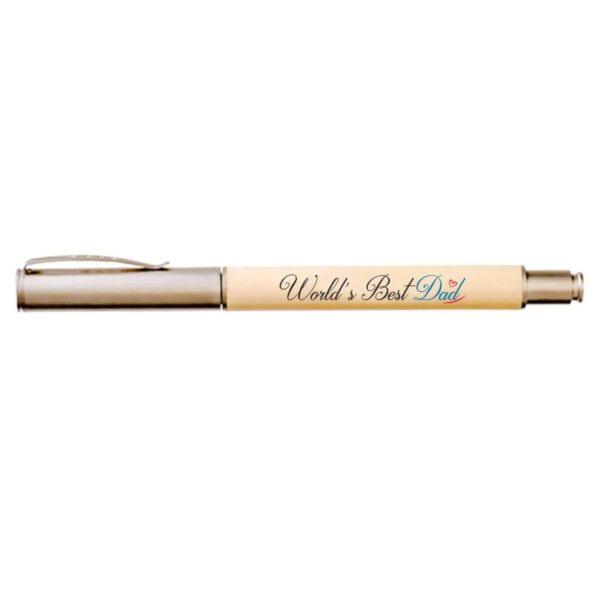 Handmade Wooden Pen Gift for Dad World's Best Father