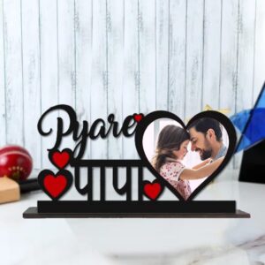 Custom Wooden Photo Frame Gift for Father from Kids