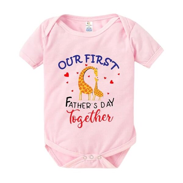 Baby Bodysuit Happy First Father's Day Dress