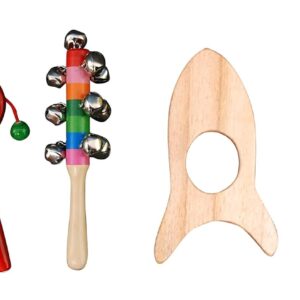Channapatna Baby Rattles and Teether Set of 4