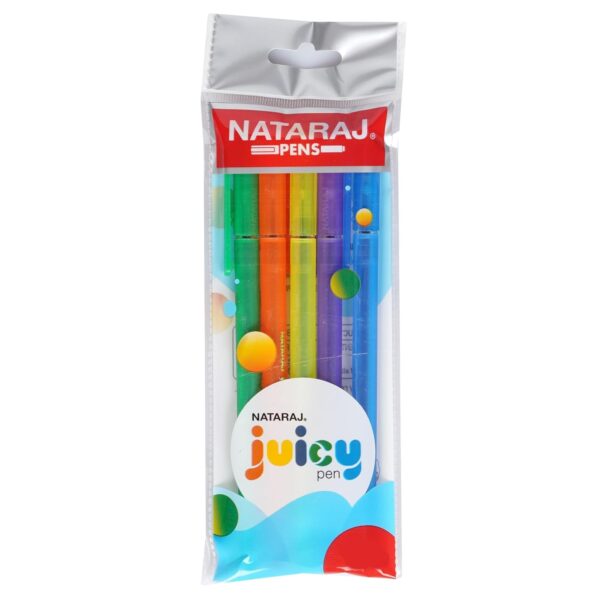 Nataraj Juicy Blue Ball Pens Pack of 5