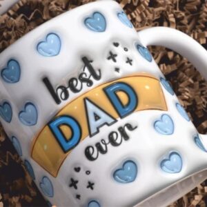 Happy Dad Mug with Quotes for Father or Papa