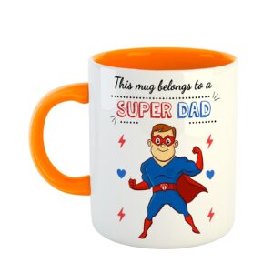 Orange Mug for Father Birthday or Father's Day Gift