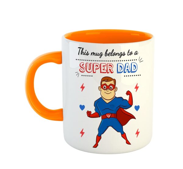 Orange Mug for Father Birthday or Father's Day Gift