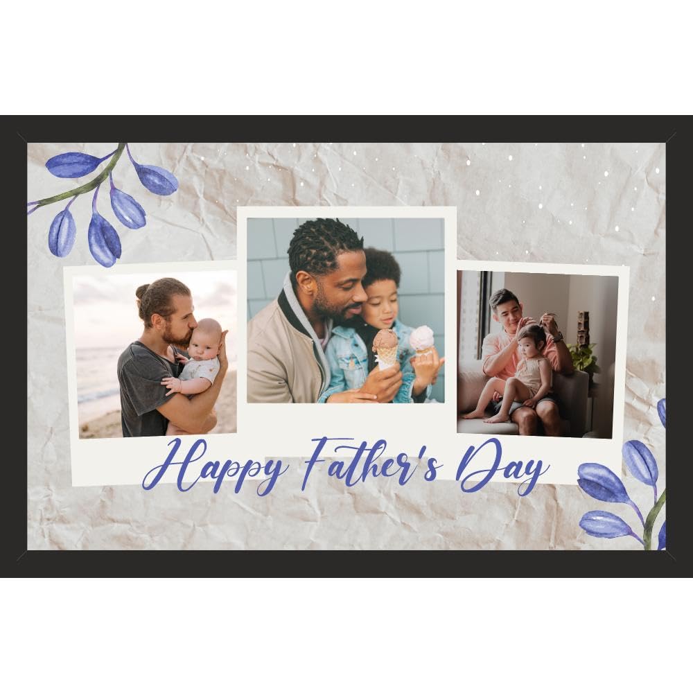 Personalized Photo Frame Gift for Dad Room Wall Decor