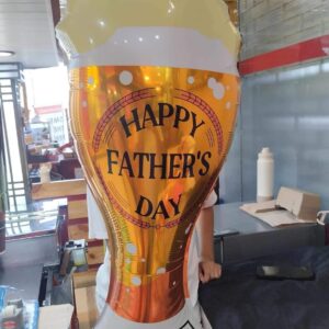 Large Foil Balloon Beer Mug Shape Gift for Dad
