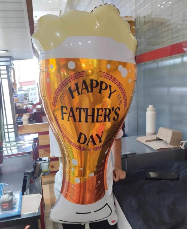 Large Foil Balloon Beer Mug Shape Gift for Dad