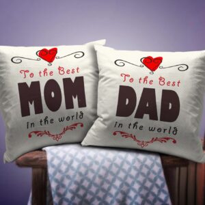 Printed Cushion Gift Set for Parents (2 Pcs)