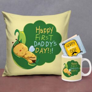 Father's Day Mug, Cushion and Card Gift Set