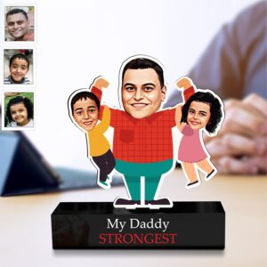 Funny Caricature Gift for Dad Custom Birthday Surprise