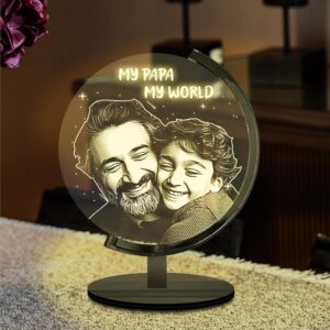 Personalized LED Photo Lamp Gift for Dad Family Custom