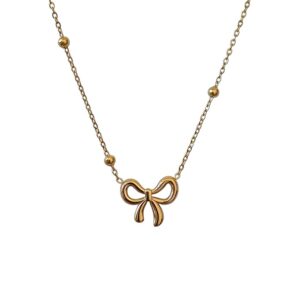 Waterproof Gold Chain Pendant Necklace for Women?s Gifts