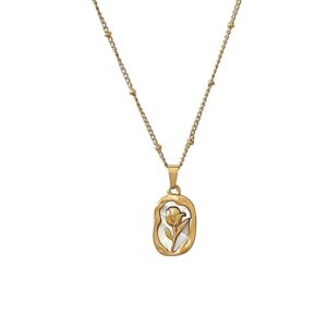 Vintage Rose Gold Necklace for Women?s Birthday and Anniversaries