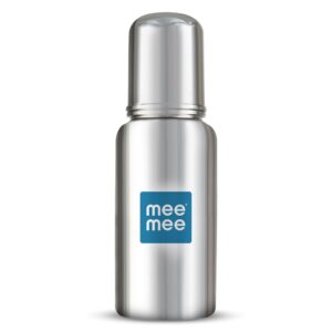 Mee Mee Anti-Colic Steel Baby Feeding Bottle, 240ml