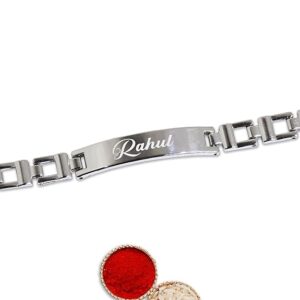 Customized Name Rakhi - Trendy Bhai Gift this Year