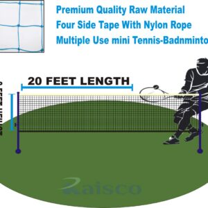 Reinforced Blue Nylon Badminton Net for School and Outdoor