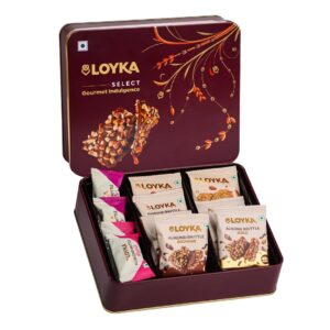 Sweet and Crunchy Treat Box, Reusable Tin for Raksha Gift