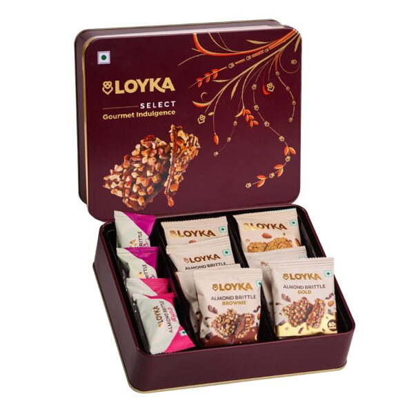 Sweet and Crunchy Treat Box, Reusable Tin for Raksha Gift