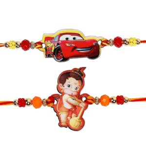 Fancy Kids Rakhi Pack with Greeting, Rakhi Gift for Little Brother