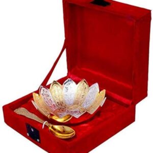 Gold-Silver Bowl Set - Nice Gift Box for Sister or Brother