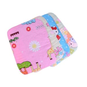 Little Boo Baby Diaper Changing Mats, Set of 4, Soft Cotton