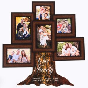 Premium Brown Family Tree Photo Frame for Special Gifts