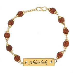 Name Rakhi with Roli Chawal Combo - Raksha Bandhan Pick for Bhaiya