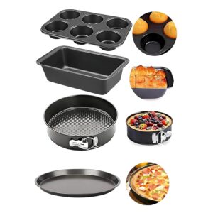 Premium Cake Baking Set with Round Tin, Loaf, and Muffin Trays