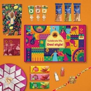 DESi Snack Box with Rakhi, Fun Treat for Brother