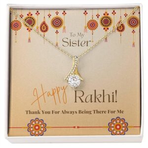 Pure Silver Necklace Set - Precious Rakhi Gift for Sister