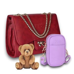 Purse and Teddy Combo Gift for Sister
