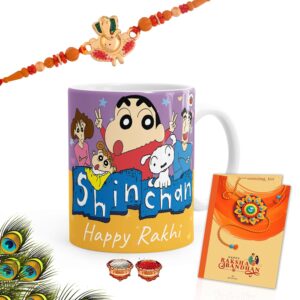 6-Piece Kids Rakhi Mug Combo Fun Bhai Gift for Rakhi