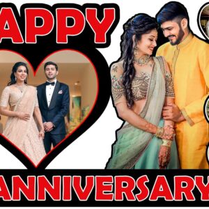 Customizable Wooden Anniversary Photo Frame for Couples