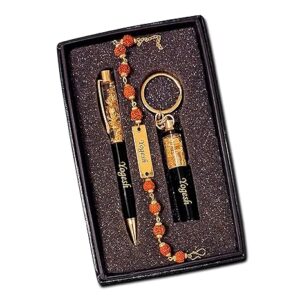 Personalized Pen and Rakhi Gift Set - Sweet Rakhi Kit