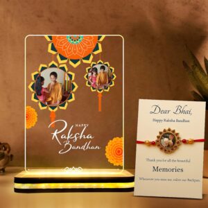 Photo Frame Wall Decor Perfect Gift for Sister with Rakhi
