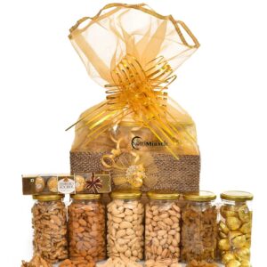 Dry Fruits and Chocolate Gift for Bhabhi - Rich Rakhi Hamper